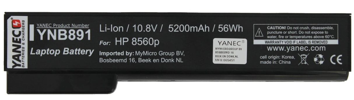 Batterie d'ordinateur portable Yanec 5200mAh