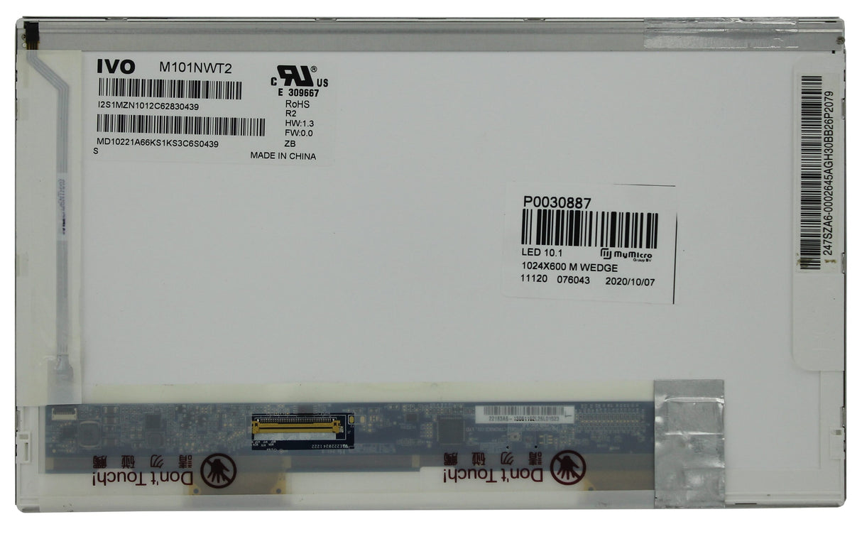 Écran LCD OEM 10,1 pouces 1024x600 mat 40 broches
