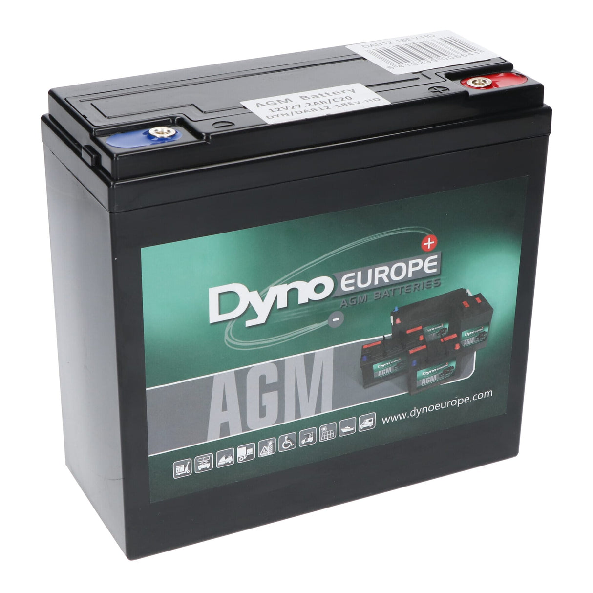 Dyno europe batterie au plomb dyno 12v 27.2ah