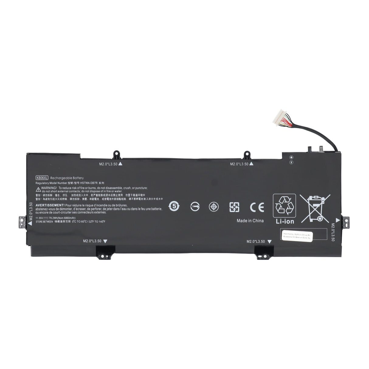 Pièces de remplacement Batterie d'ordinateur portable 6700 mAh