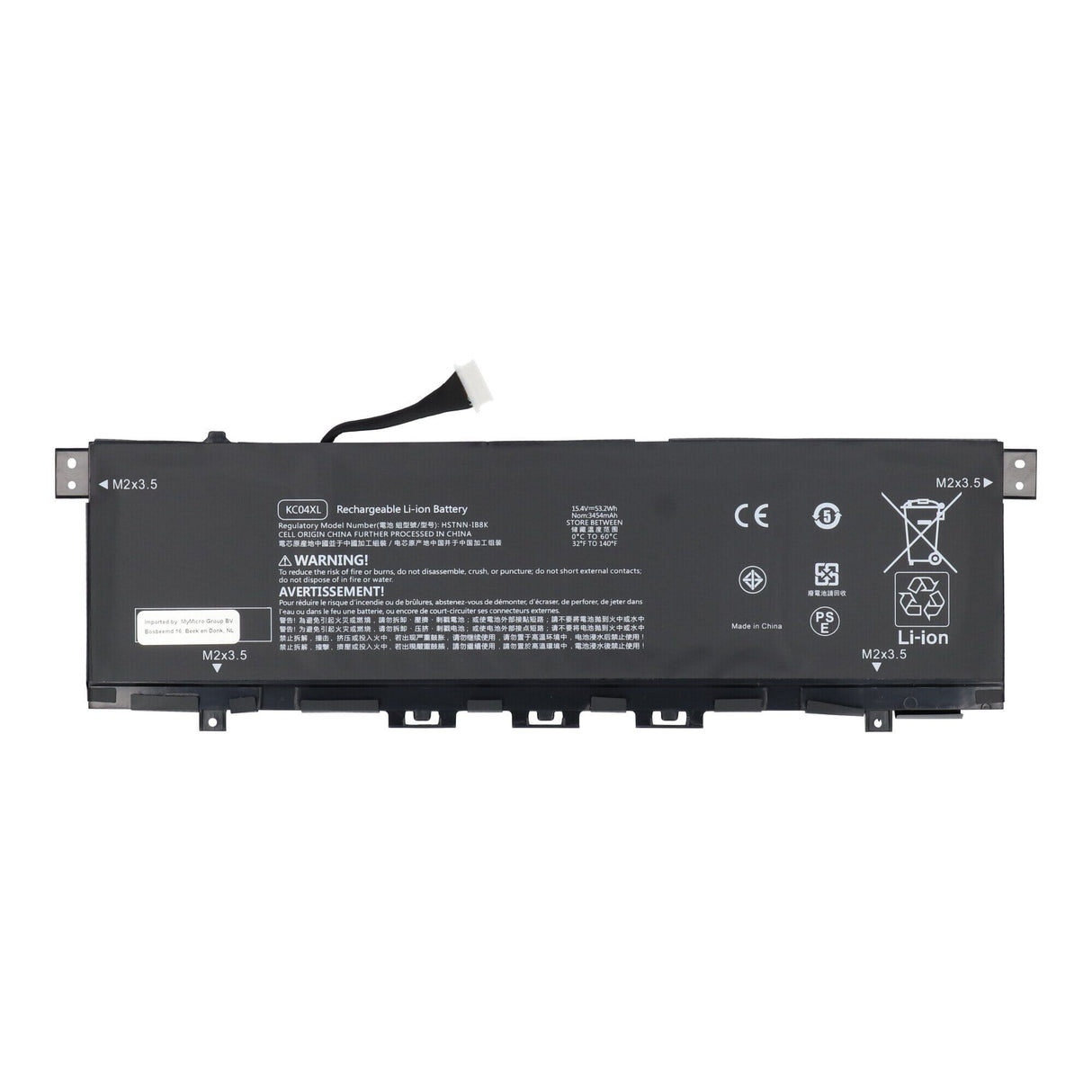 Pièces de remplacement Batterie de l'ordinateur portable 3400 mAh