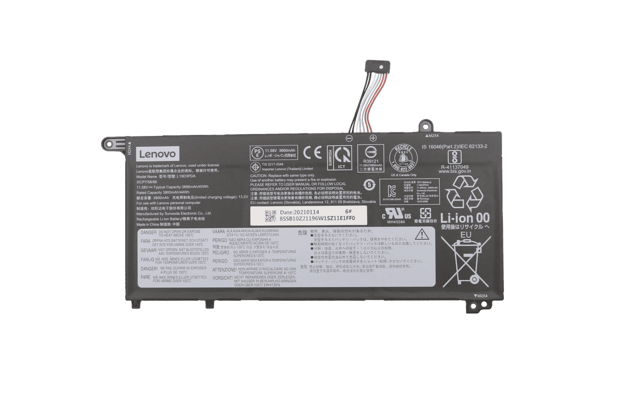 Batterie d'ordinateur portable Lenovo 3890 mah