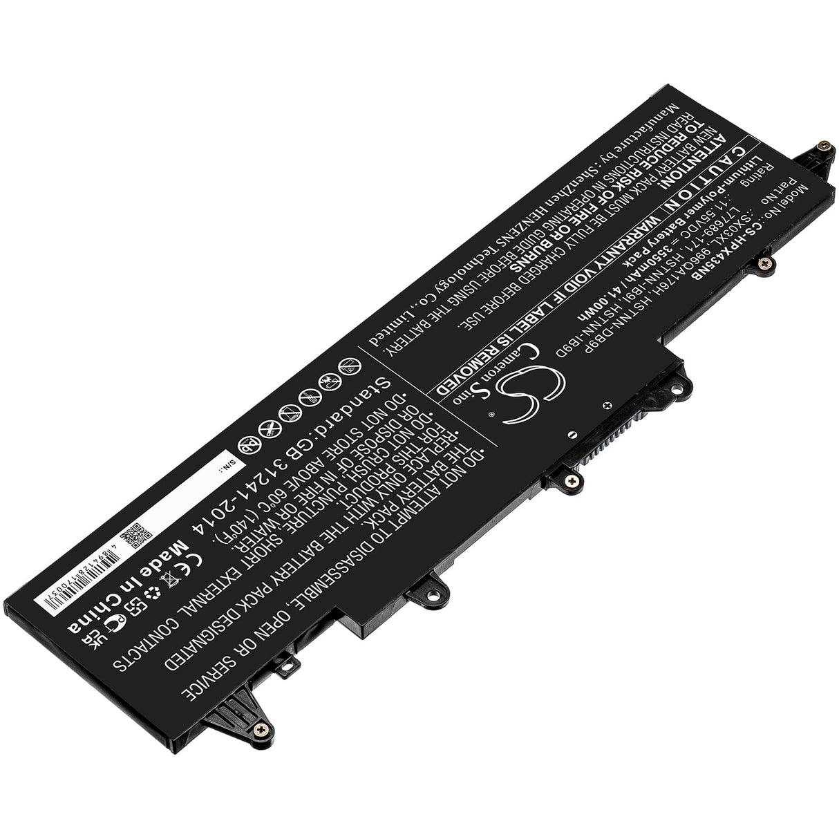 Batterie de remplacement pour ordinateur portable 3550 mah