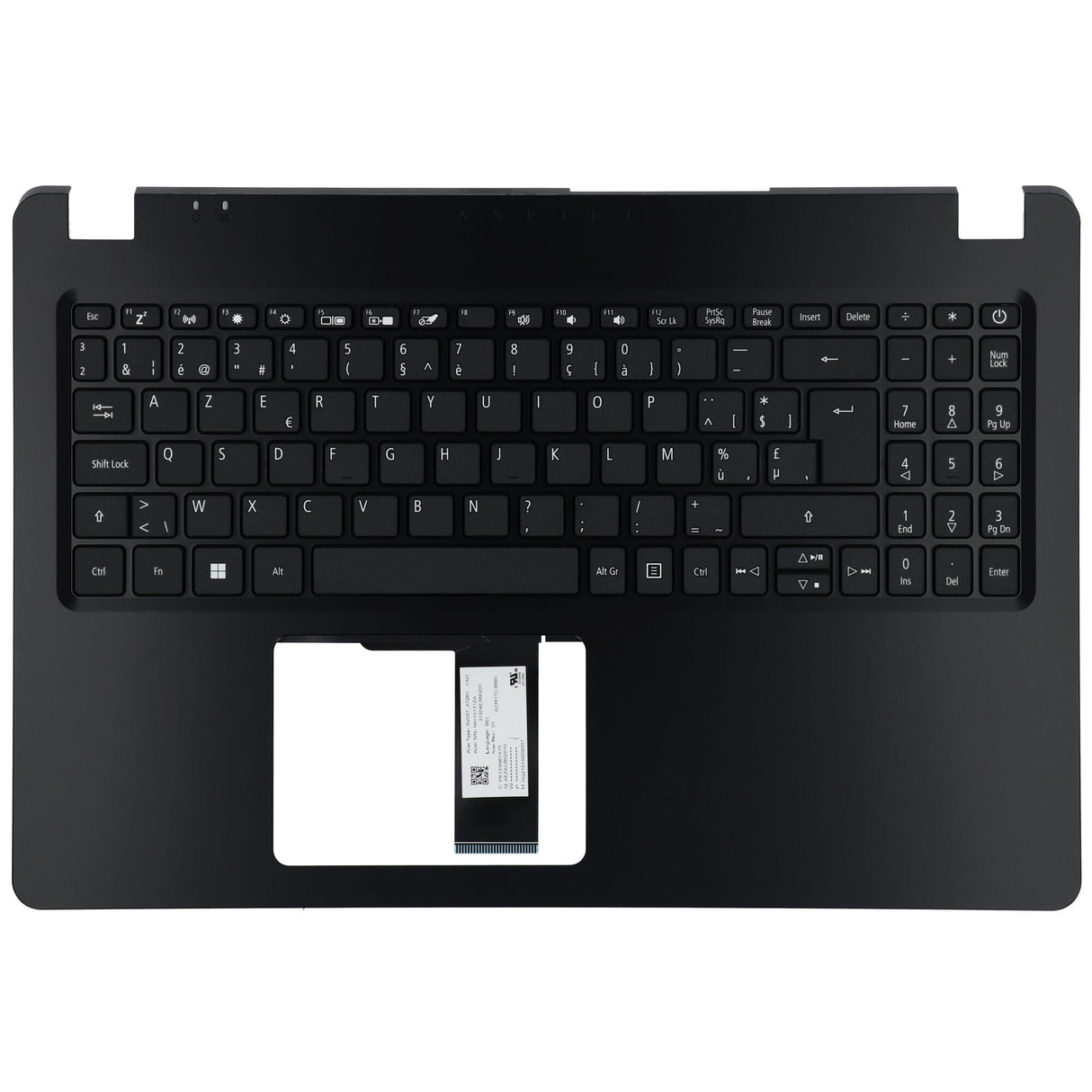 Acer pour ordinateur portable clavier Azerty BE + HOVER TOP - noir