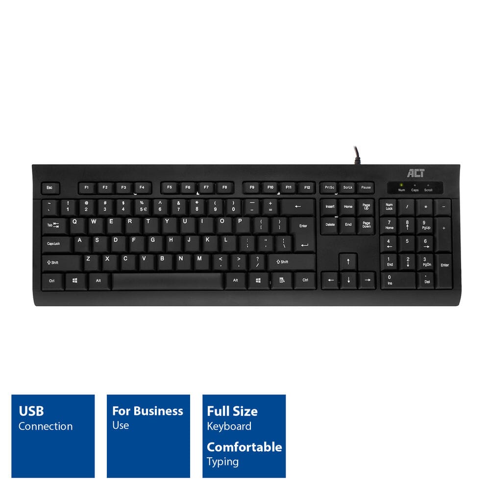 Act Business Keyboard USB (Qwerty US Layout)