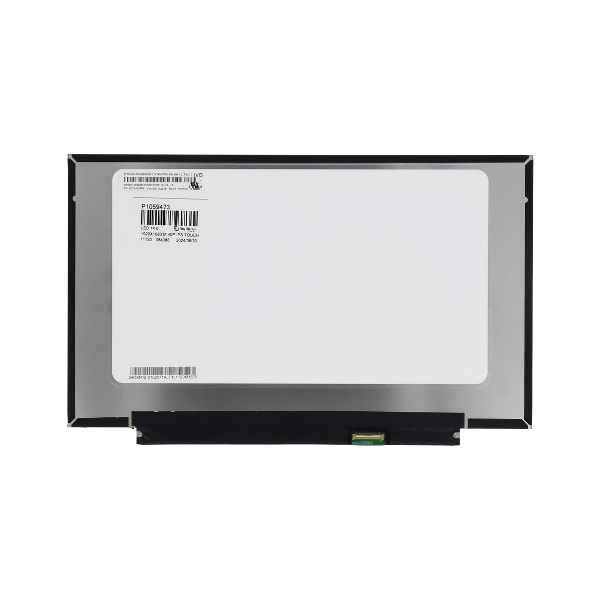 Écran LCD 14,0 pouces 1920x1080 mat, 40 broches 20 mm, IPS, tactile