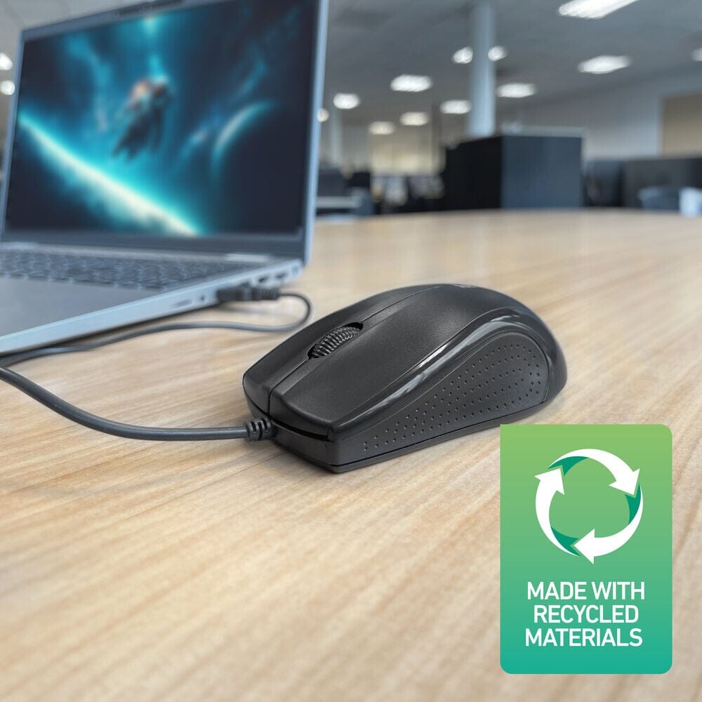 Souris optique filaire pleine grandeur Act 1000 dpi, clic silencieux