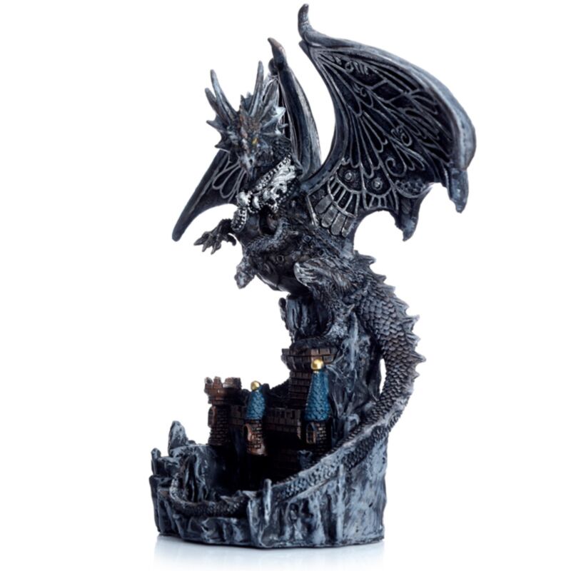 Légendes sombres, ailes du château d'argent magique, surveillant son dragon