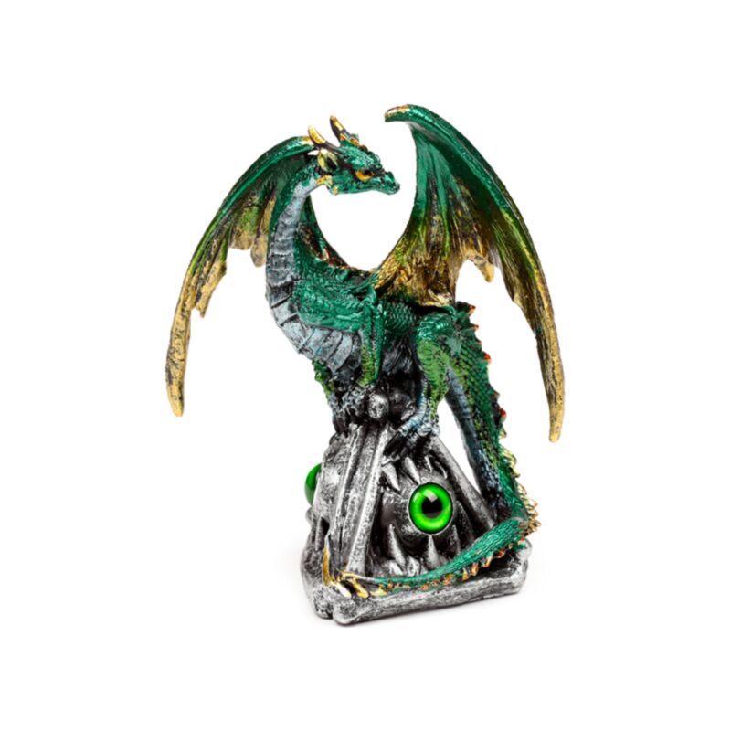 Dragon aux yeux émeraude de légendes sombres