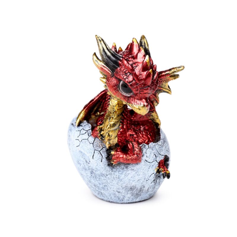 Éléments mignon bébé dragon de feu oeuf à couver