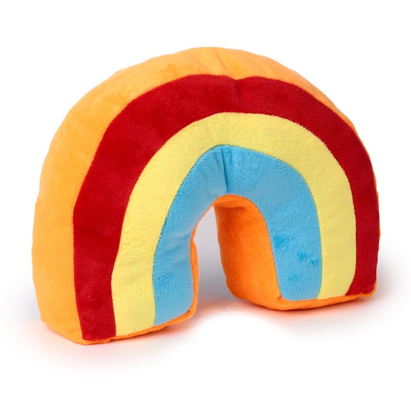 Butoir de porte en peluche arc-en-ciel
