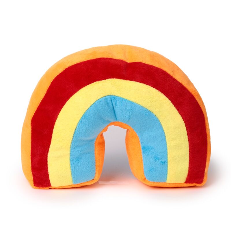 Butoir de porte en peluche arc-en-ciel
