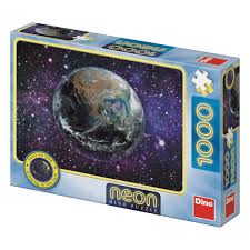 Puzzle Dinotoys - planète Terre qui brille dans le noir - 1000 pièces