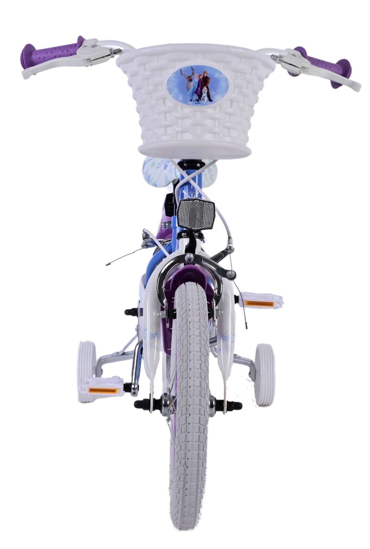 Disney Frozen 2 Children's Bike Girls 14 pouces Blue Purple Two Hand freins