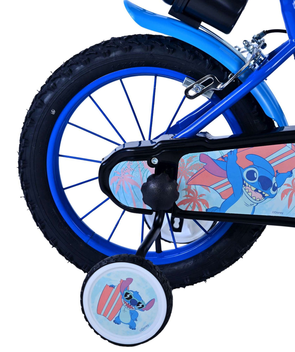Stitch Stitch Children's Bike Boys 14 pouces Bleu deux freins à main