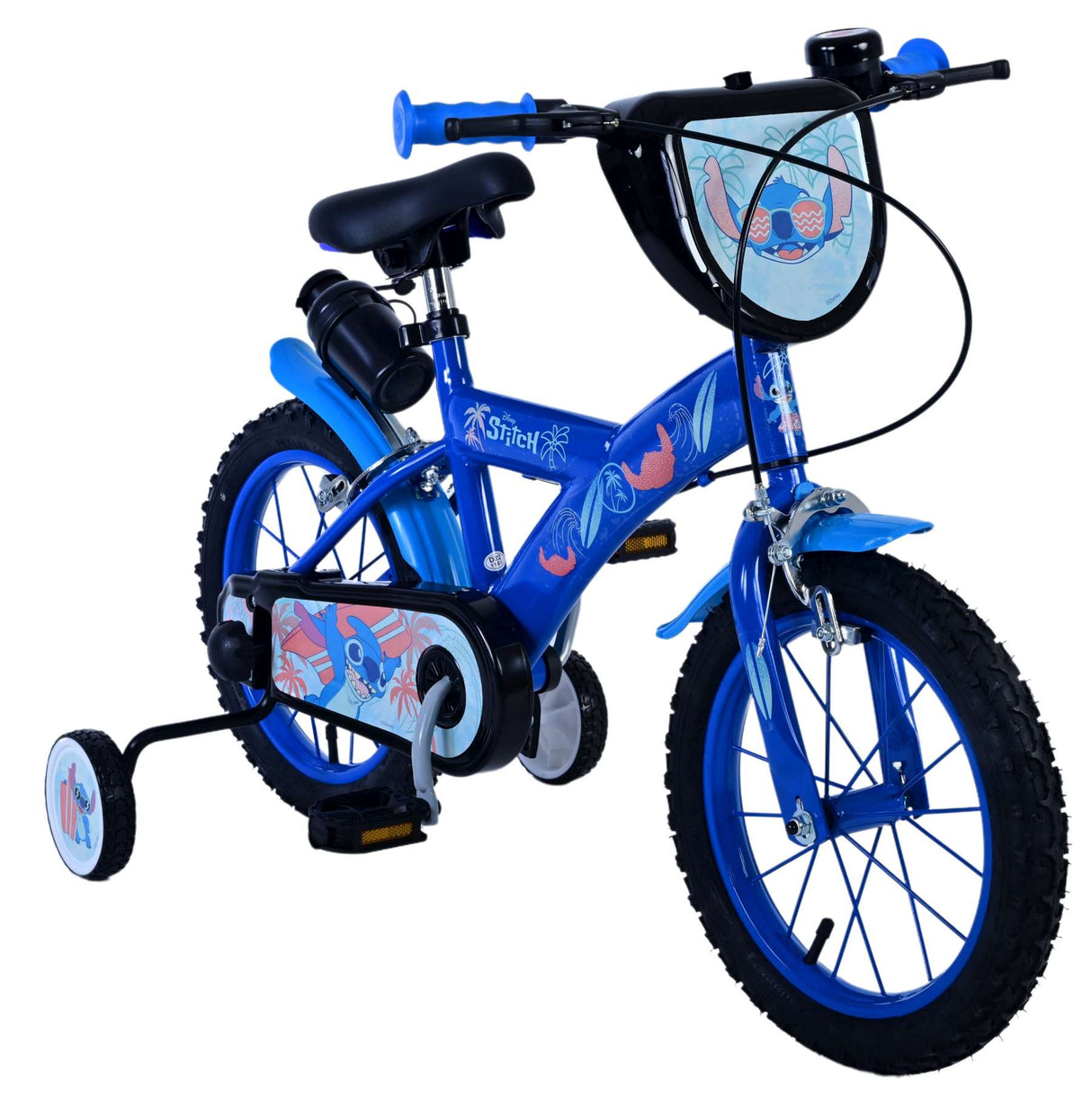 Stitch Stitch Children's Bike Boys 14 pouces Bleu deux freins à main