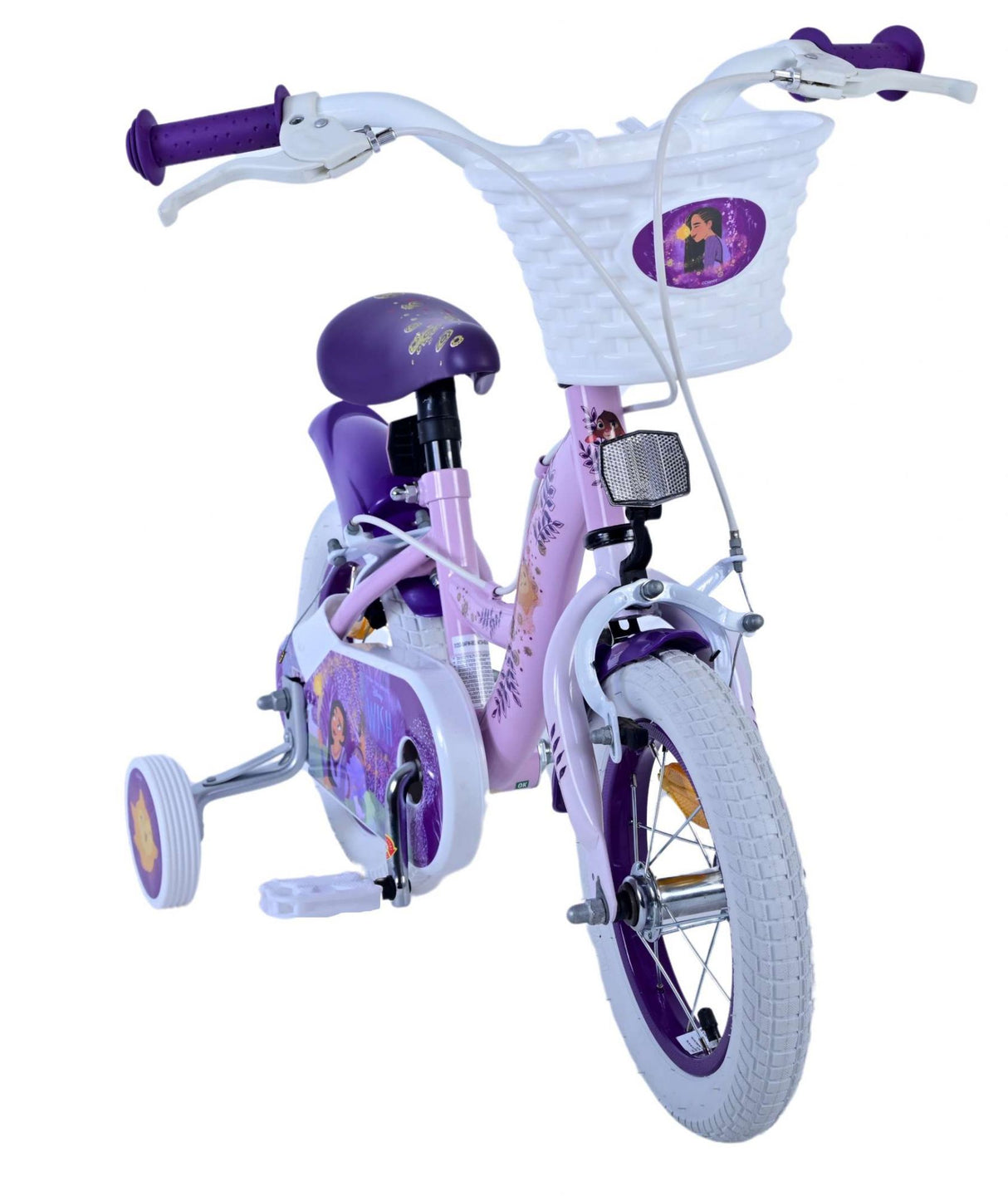 Vélo pour enfants Wunsch Disney Wish - filles - 12 pouces - violet - deux freins à main