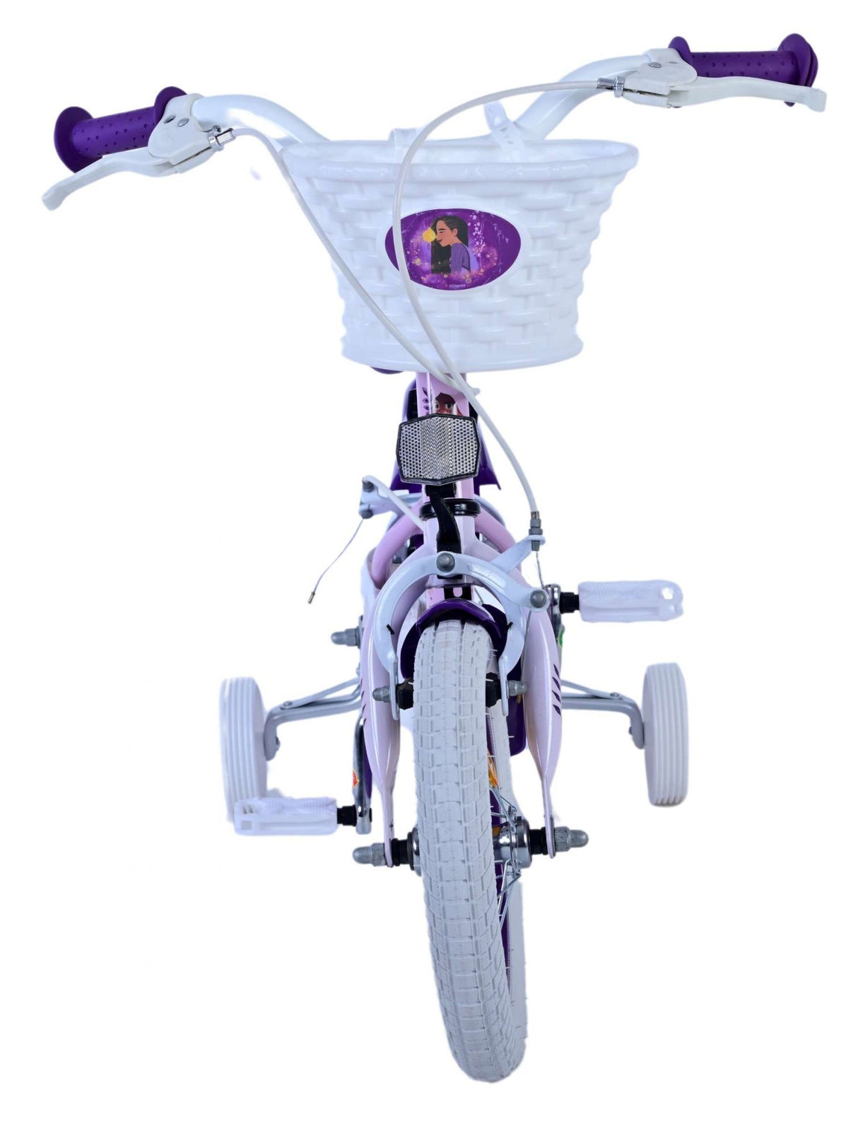 Vélo pour enfants Wunsch Disney Wish - filles - 12 pouces - violet - deux freins à main