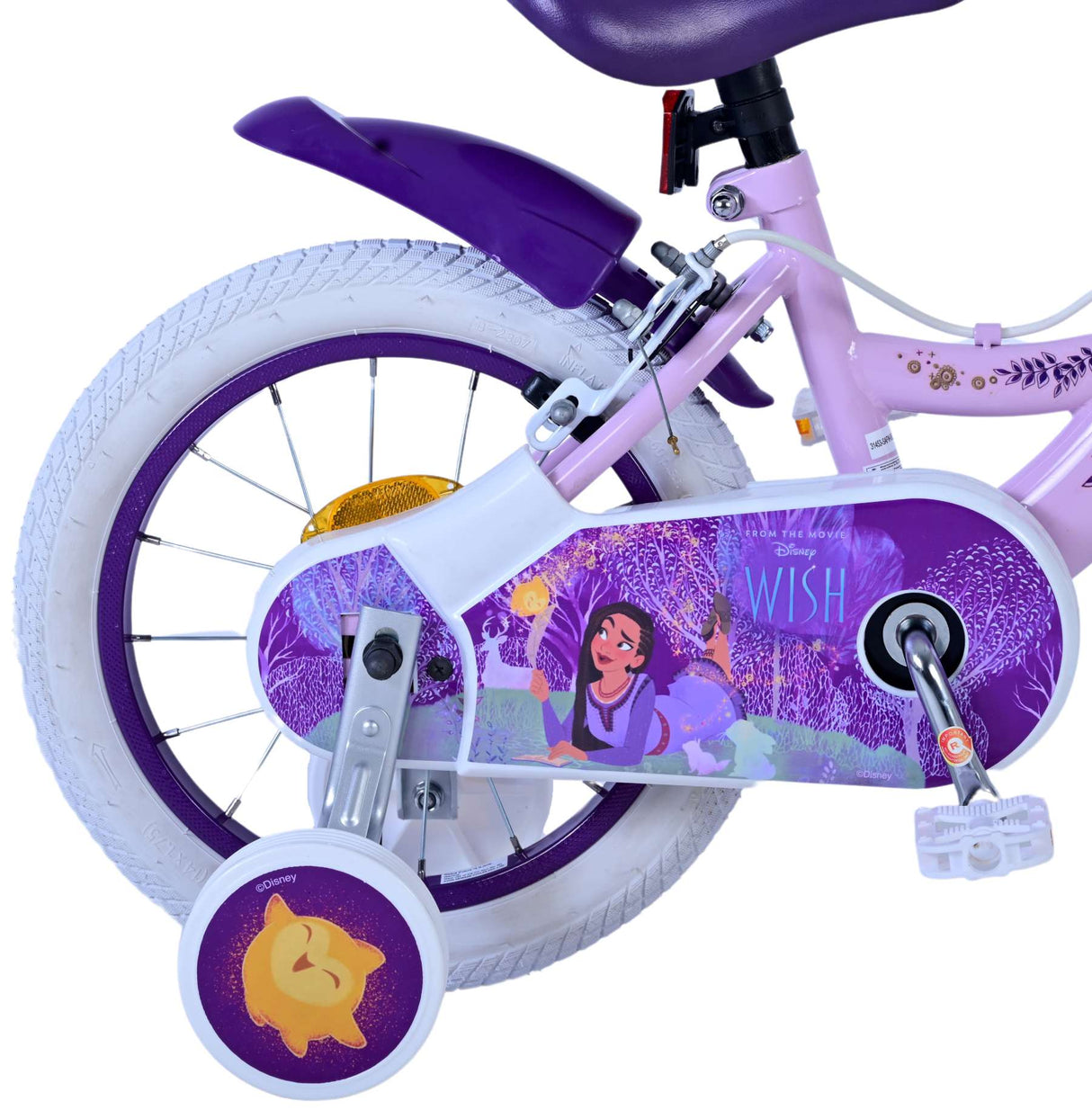Wish Disney Children's Bicycle - Girls - 14 pouces - Purple - deux freins à main