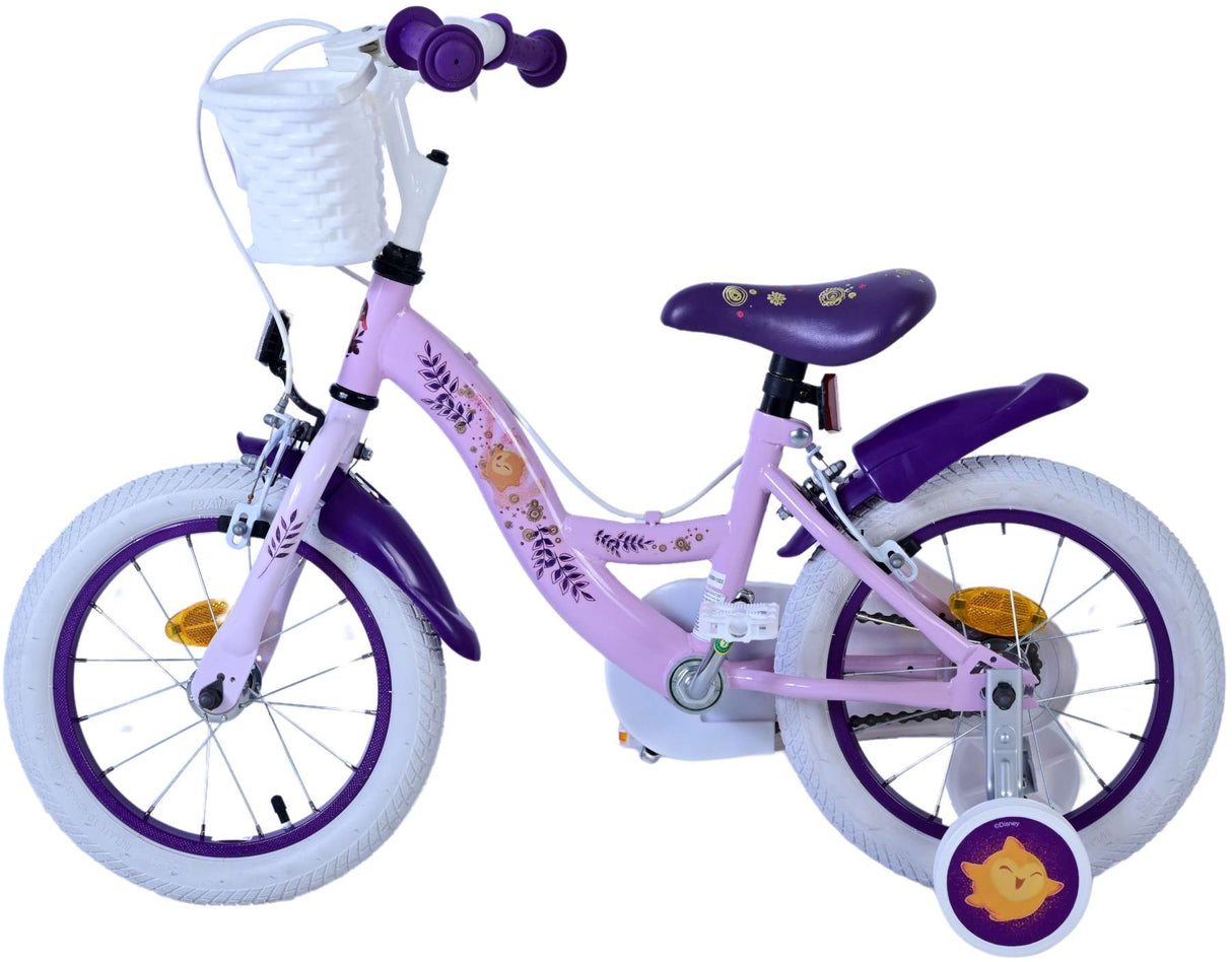 Wish Disney Children's Bicycle - Girls - 14 pouces - Purple - deux freins à main