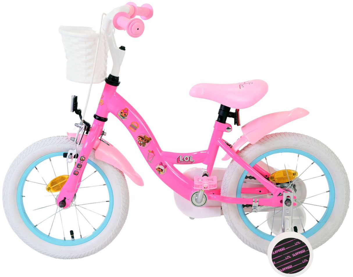 Vélo pour enfants poupées Volare - filles - 14 pouces - rose