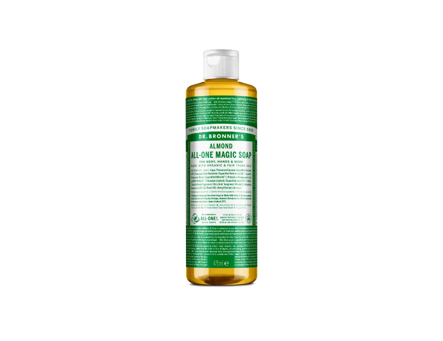 Savon liquide Dr. Bronner's - Castille pure - Amande - 475 ml