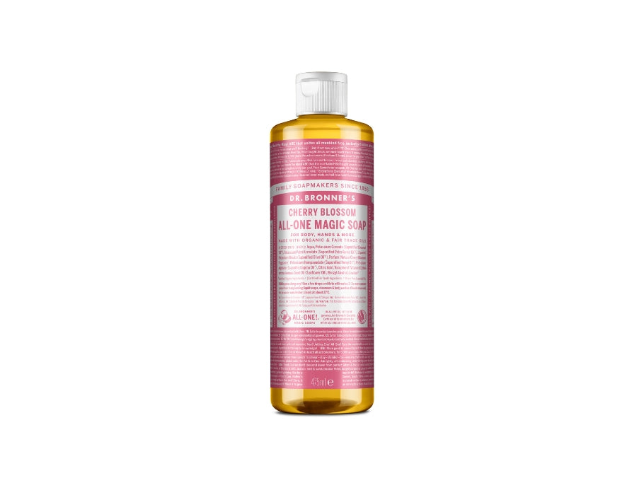 Savon liquide Dr. Bronner's - Castille pure - fleur de cerisier - 475 ml