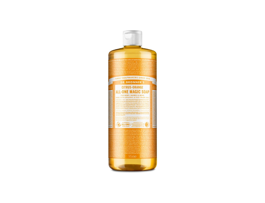 Savon liquide Dr. Bronner's - Castille pure - agrumes - 945 ml