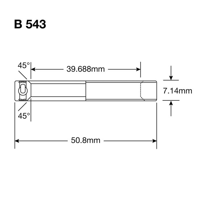 Roulements Enduro b 543 2rs max - abec 3 max (contact angulaire) - 1 9 16''x2''x9 32''