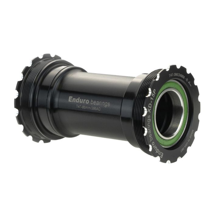 Enduro roulements t47 boîtier de pédalier interne jusqu'à 24mm - xd-15 pro - noir