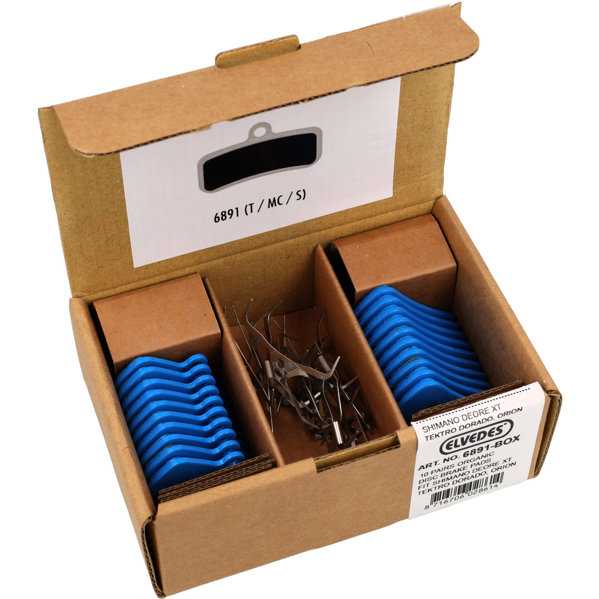Plaquettes de frein à disque Elvedes 6859mc souples (10pr)