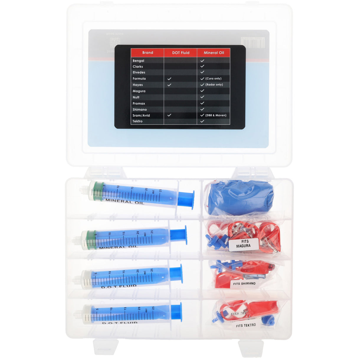 Pièce de frein Elvedes. kit de désaération hydro-purge universel pour remplacer le fluide minéral