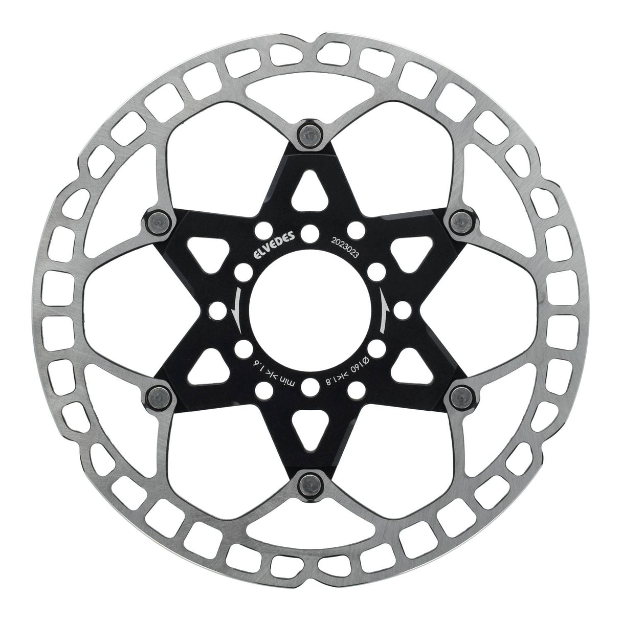 Disque de frein Elvedes 6 trous �160mm t=1,8mm léger