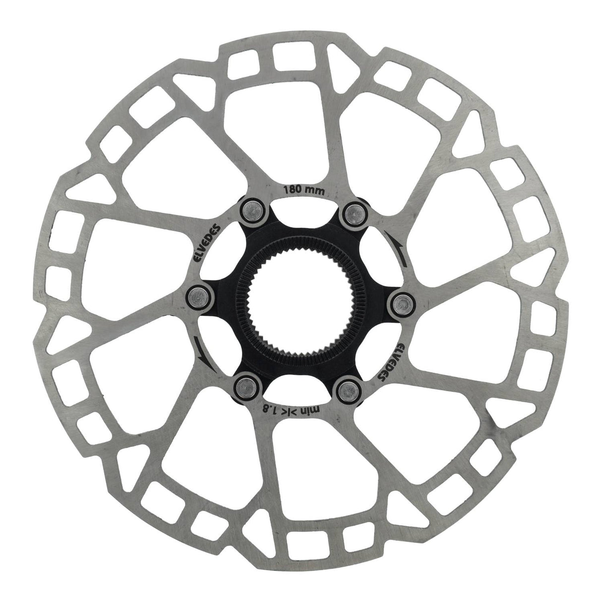 Disque de frein Elvedes 180 mm verrouillage central 2,0 mm
