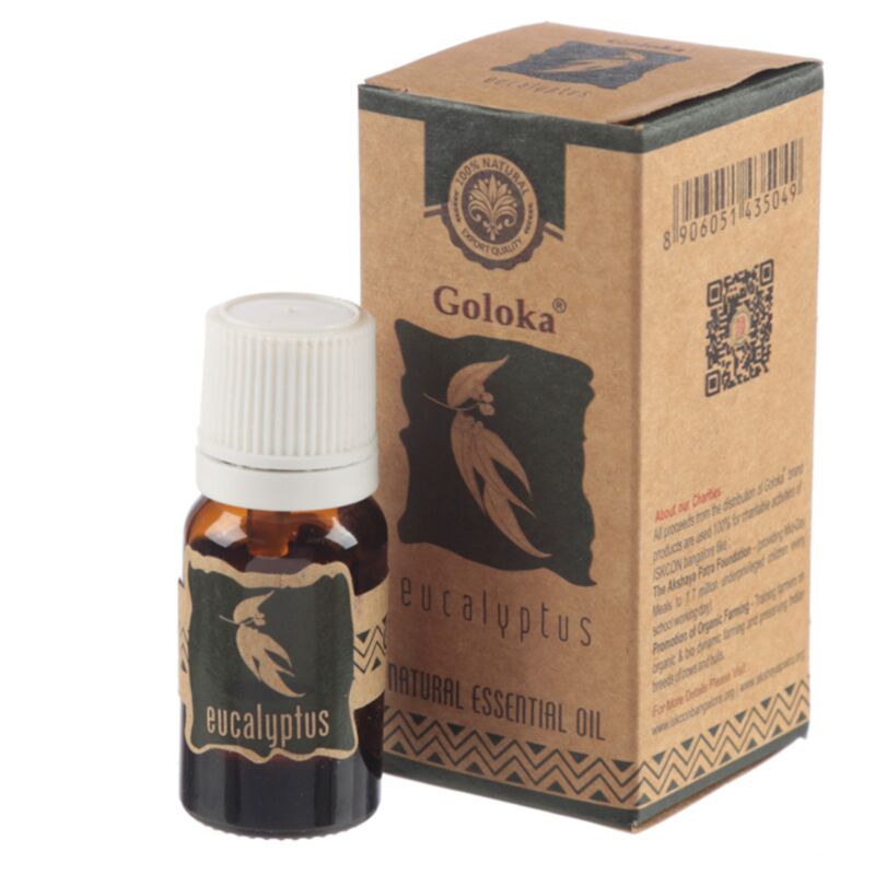 Huile essentielle naturelle d'eucalyptus Goloka 10ml