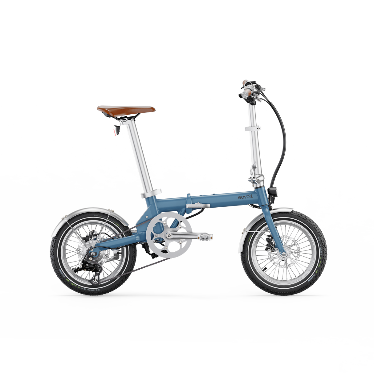 Vélo pliant électrique Eovolt Morning 16 vintage v3 bleu