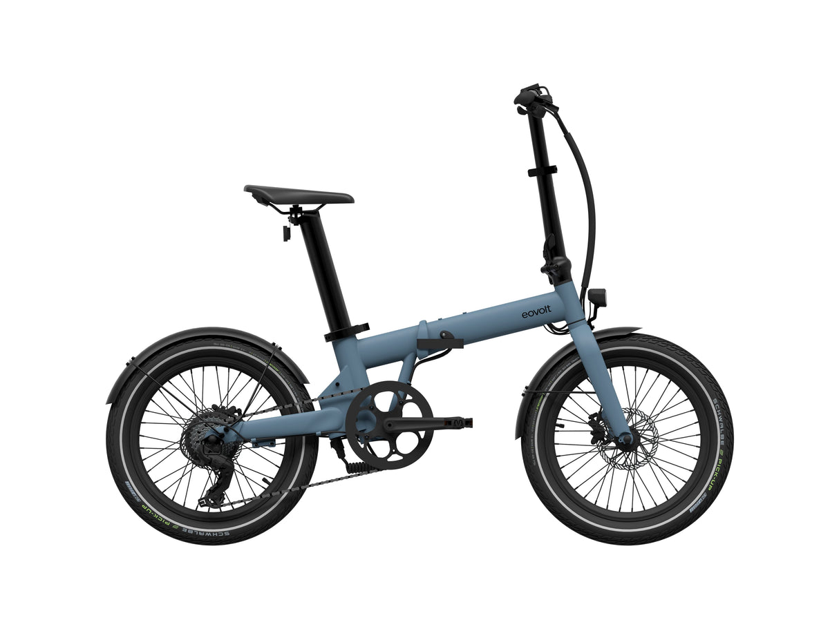 Vélo pliant électrique Eovolt après-midi 500 20 v3 bleu