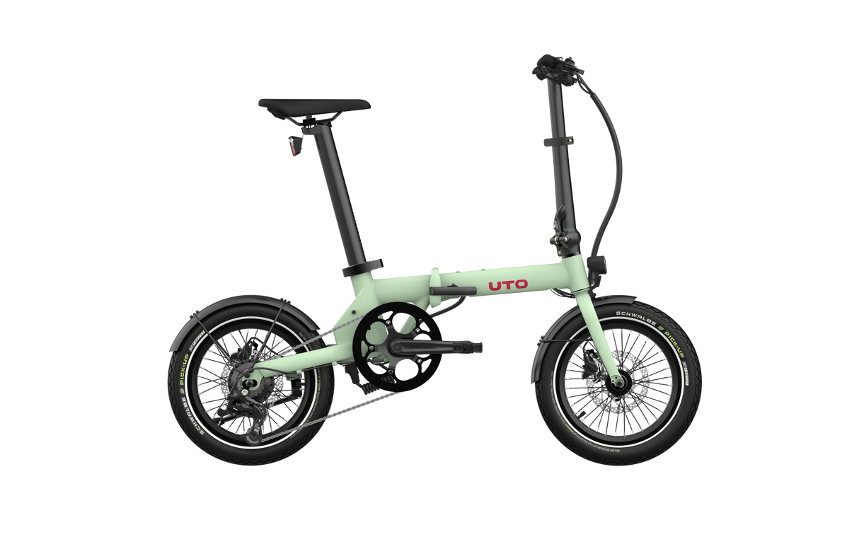 Vélo pliant électrique Uto og16 v0 vert