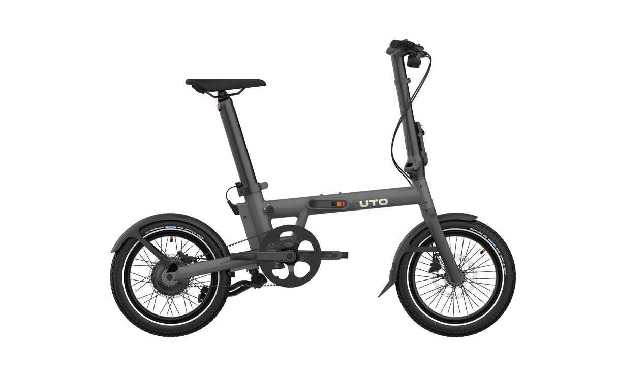 Vélo pliant électrique Uto pro16 v0 uart gris