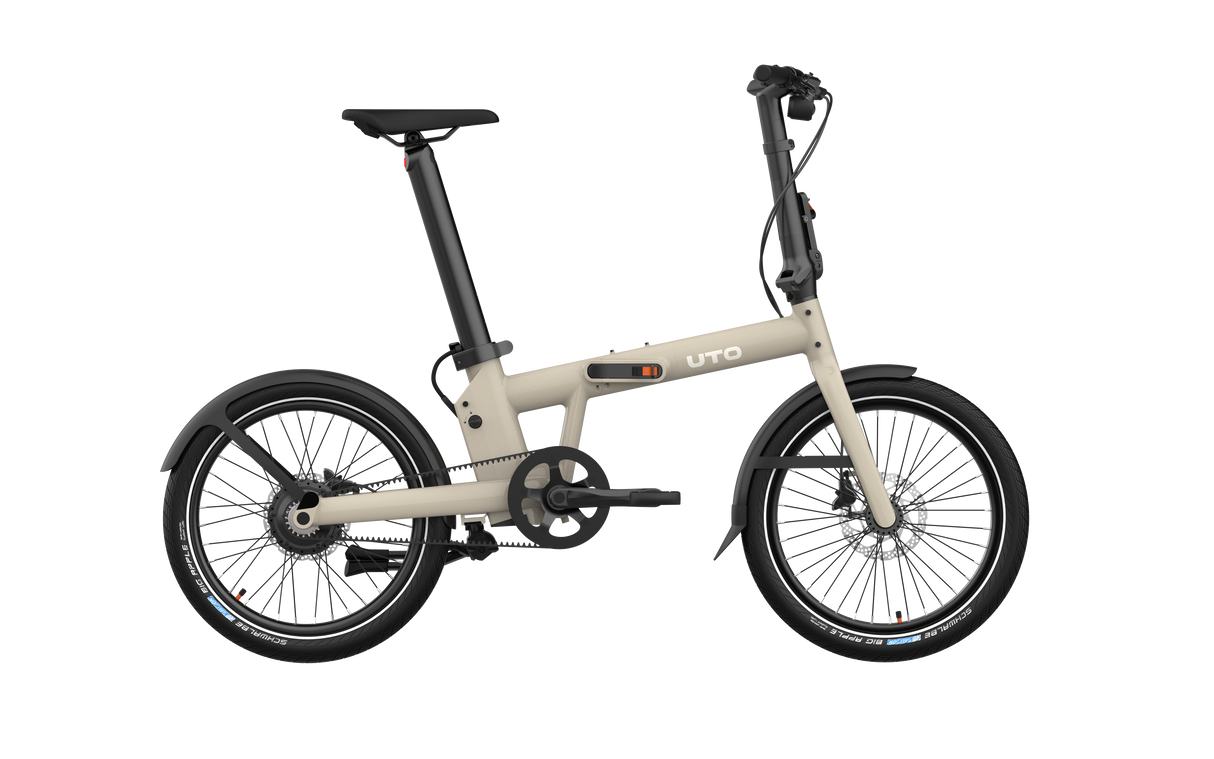 Vélo pliant électrique Uto pro20 v2 taupe