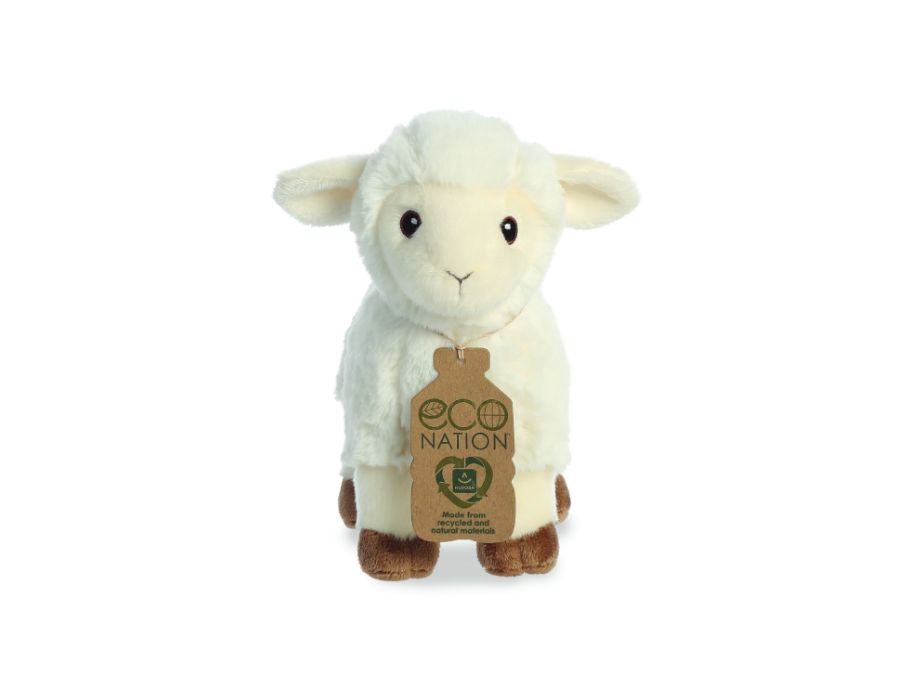 Peluche peluche Eco nation - agneau - 20 cm