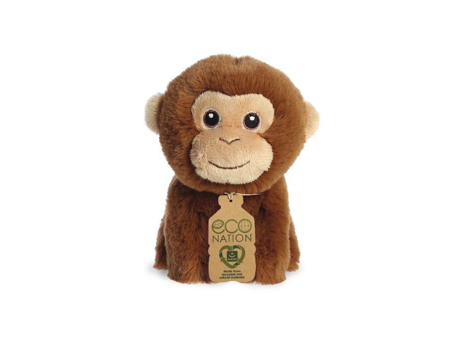Peluche peluche Eco nation - mini - singe - 13 cm