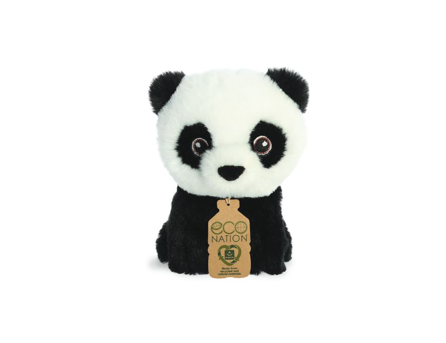 Peluche peluche Eco nation - mini - panda - 13 cm