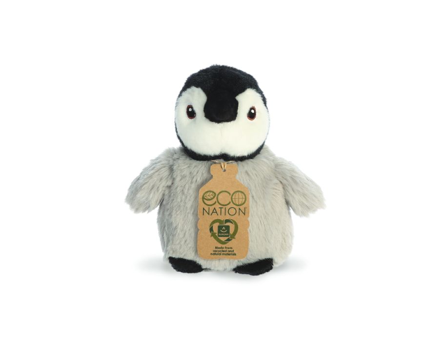 Peluche peluche Eco nation - mini - pingouin - 13 cm