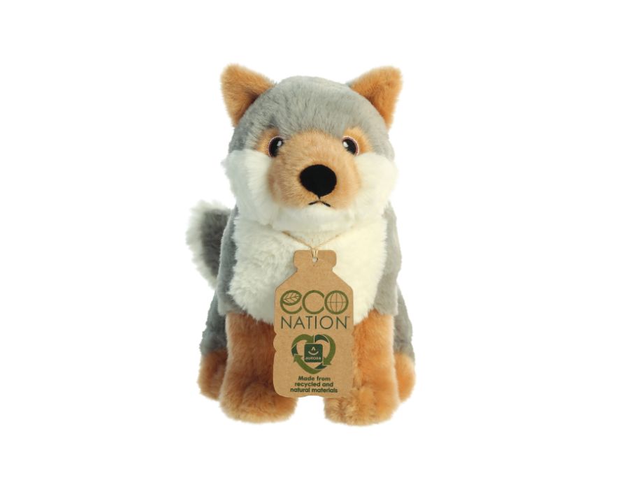 Peluche peluche Eco nation - loup - 24 cm