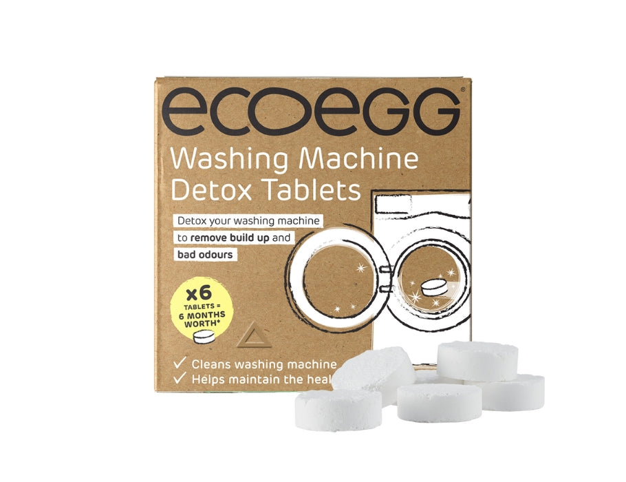 Pastilles nettoyantes Ecoegg pour lave-linge et lave-vaisselle - 6 pcs.