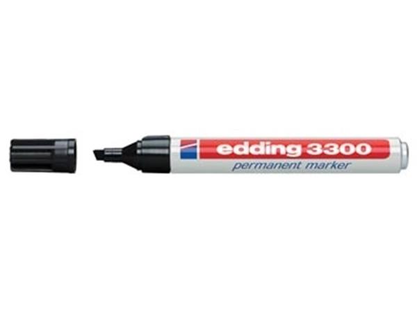 Edding marqueur permanent e-3300 noir (10 pièces)