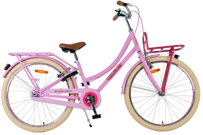 Volare Volare Vélo pour enfants Filles 24 pouces RoseDeux freins à main