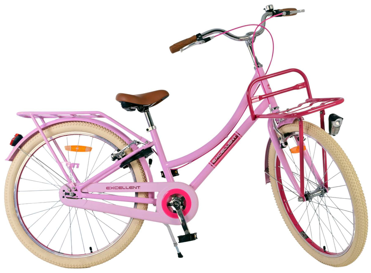 Volare Volare Vélo pour enfants Filles 24 pouces RoseDeux freins à main