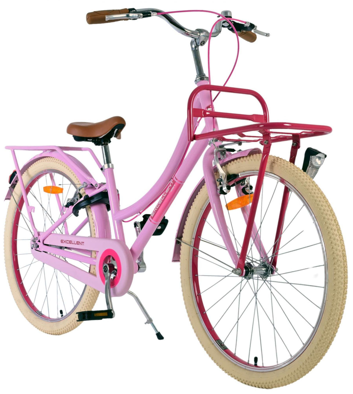 Volare Volare Vélo pour enfants Filles 24 pouces RoseDeux freins à main